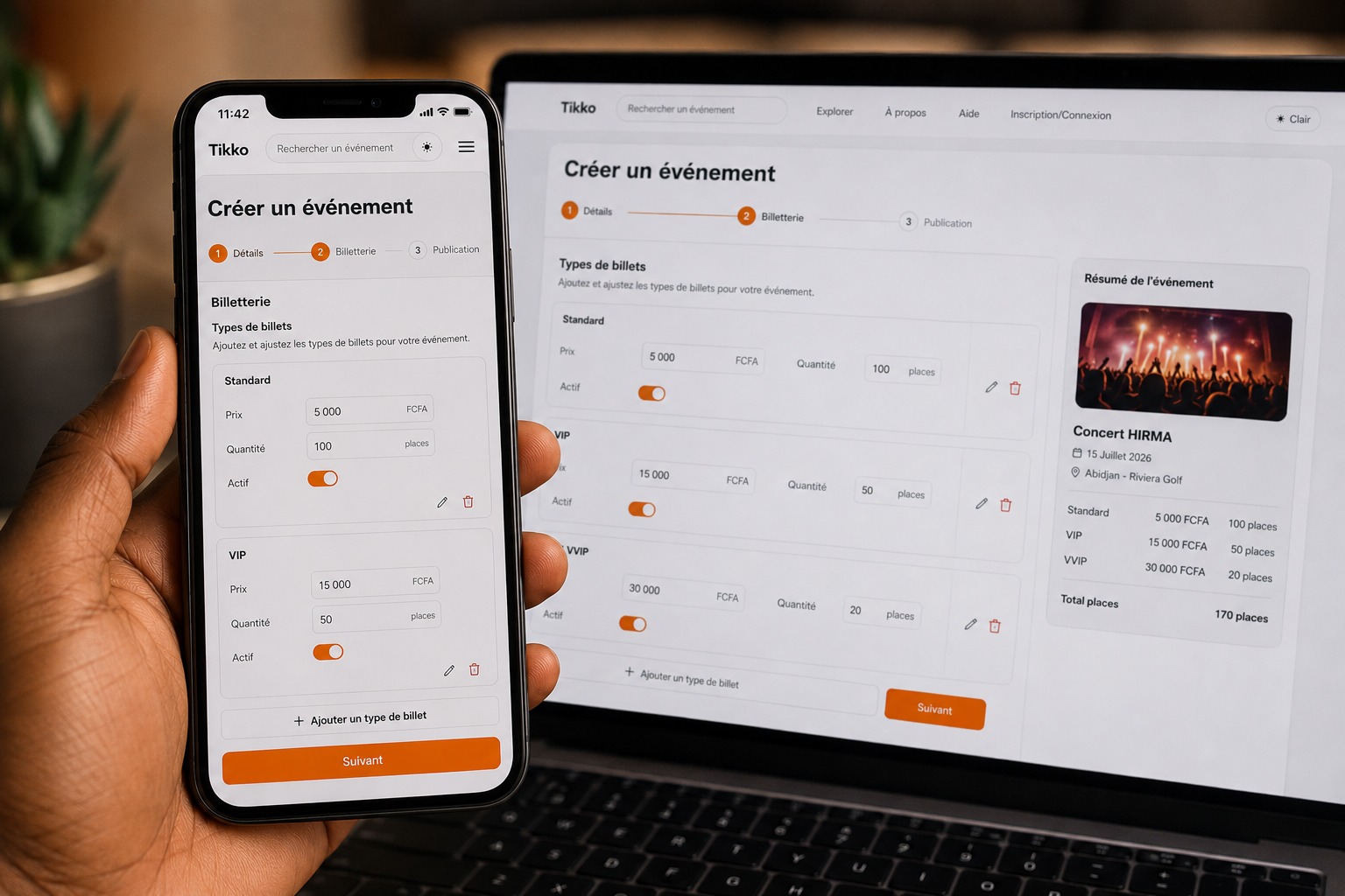 Une offre ajustable en fonction de ton événement